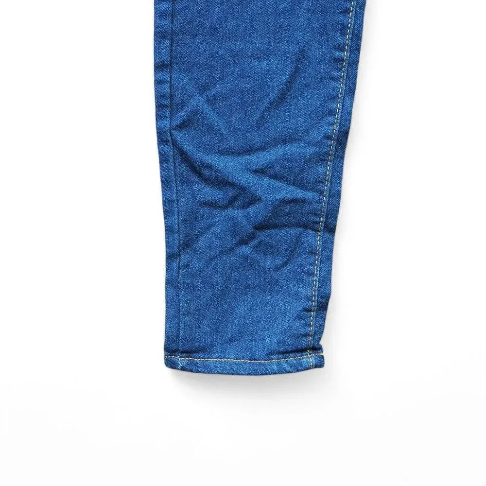 Vintage Unbranded Skinny‎ Leg Distressed Overalls Women's Medium (M)